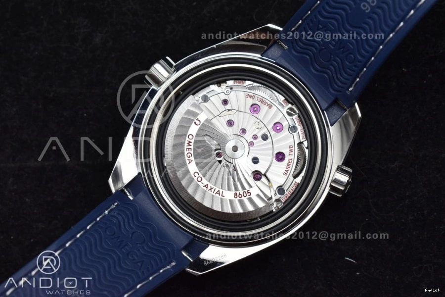 on Ceramic Co-Axial Edition Blue A8605 Planet VSF Best Dial Strap GMT Super Ocean 600M 43.5mm Bezel Blue Rubber Clone 1:1 1201